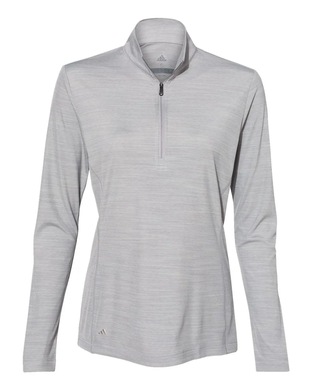 Adidas A476 Women's Lightweight Mélange Quarter-Zip Pullover