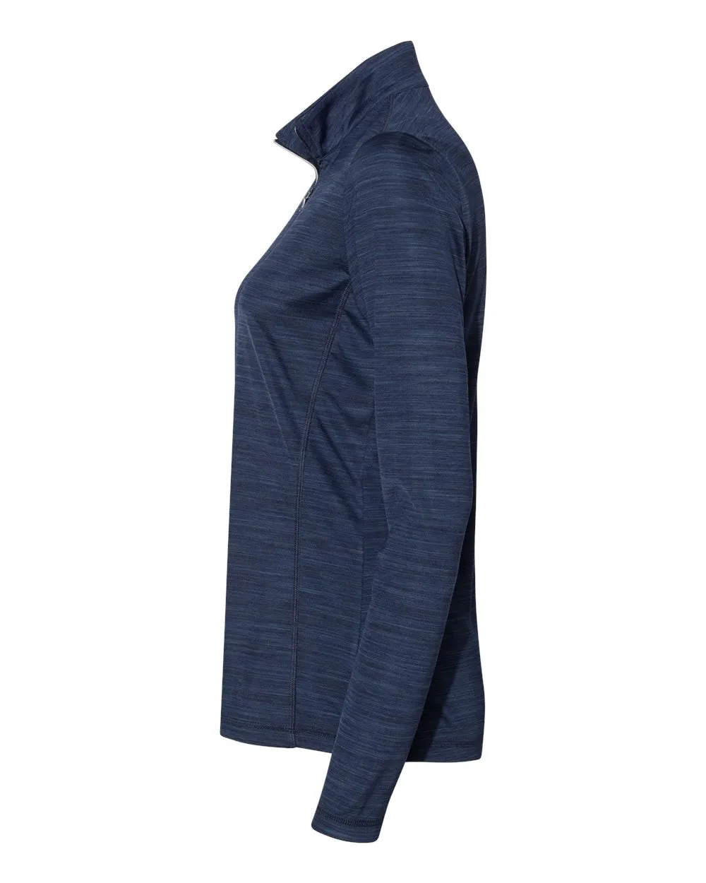 Adidas A476 Women's Lightweight Mélange Quarter-Zip Pullover