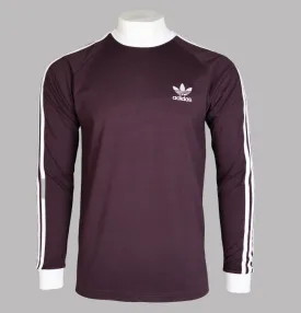 Adidas Adicolor 3-Stripes L/S T-Shirt Shadow Maroon