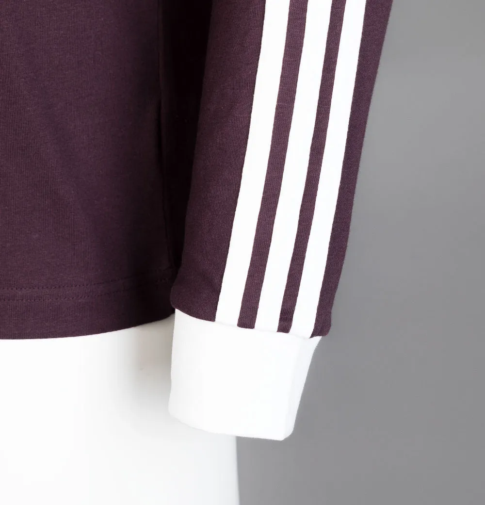 Adidas Adicolor 3-Stripes L/S T-Shirt Shadow Maroon