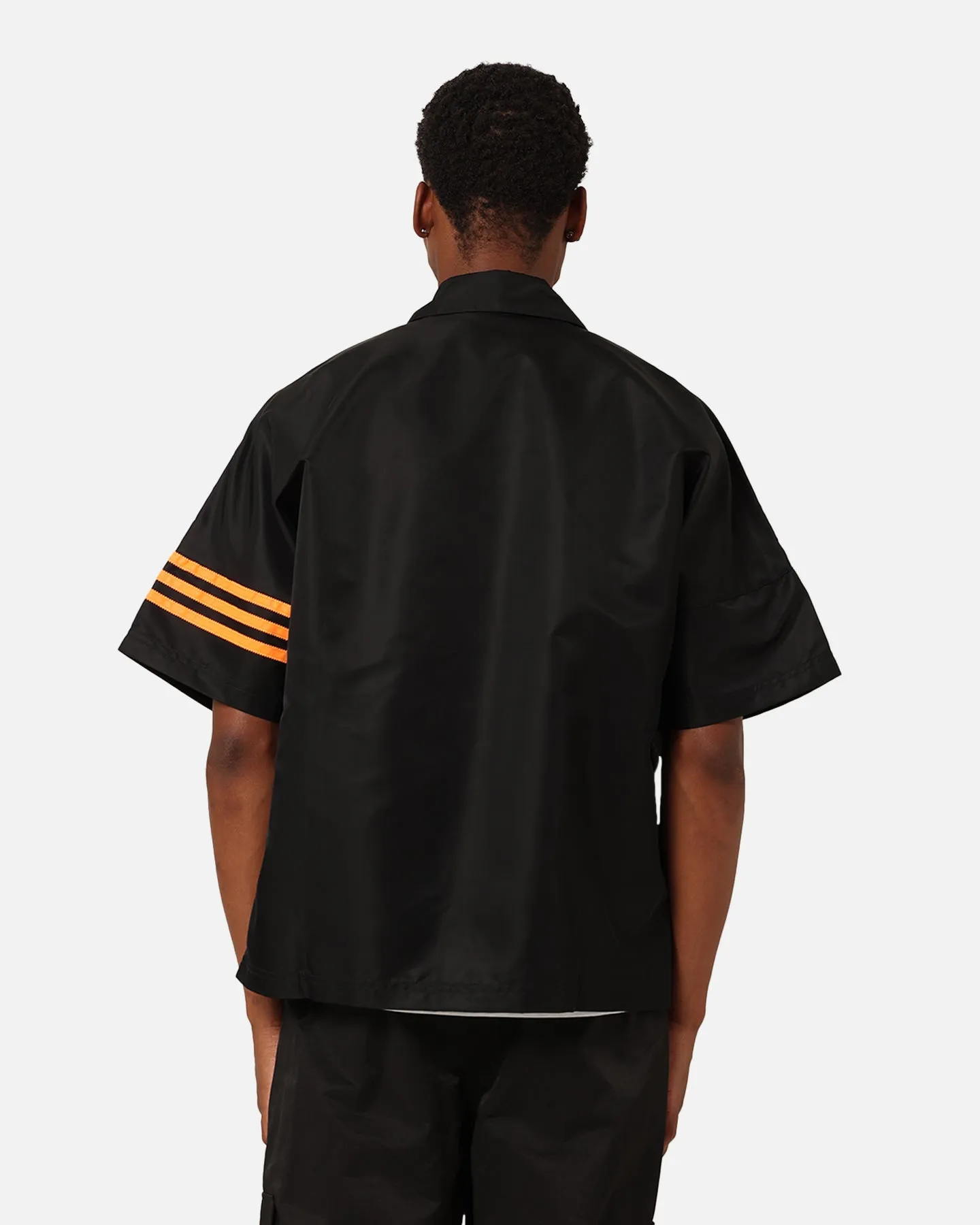 Adidas Neuclassics  Short Sleeve Over Shirt Black/Semi Impact Orange