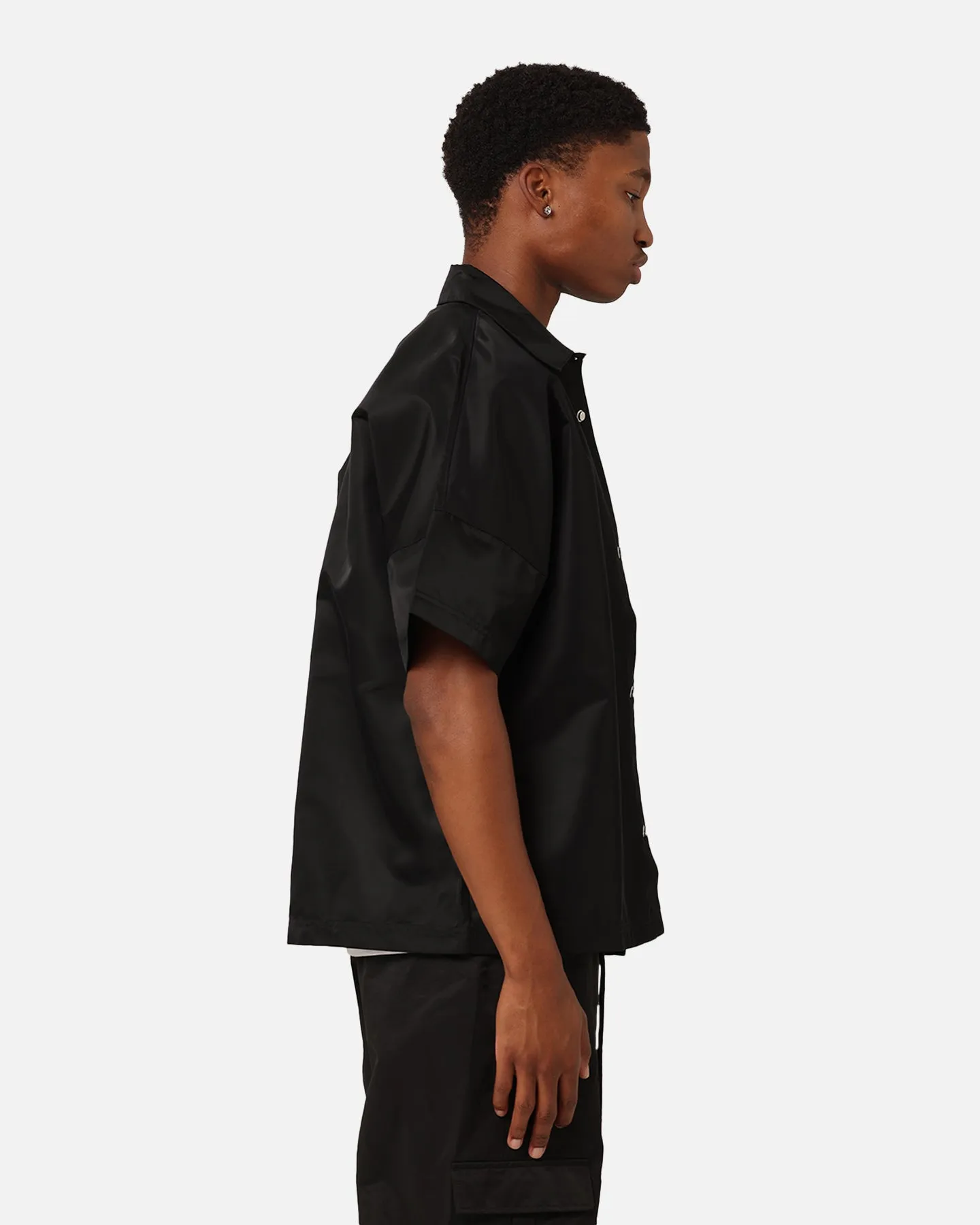 Adidas Neuclassics  Short Sleeve Over Shirt Black/Semi Impact Orange