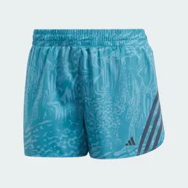 ADIDAS RUN ICONS 3-STRIPES ALLOVER PRINT RUNNING SHORTS - IL1741