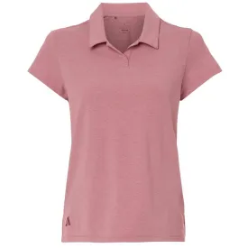 Adidas Women's Pink Strata Melange Blend Polo