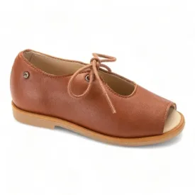Ahinara - Tan Soft Leather Lace for Boy/Girl by Manuela de Juan
