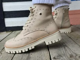 BEIGE-BOOTS COMBAT