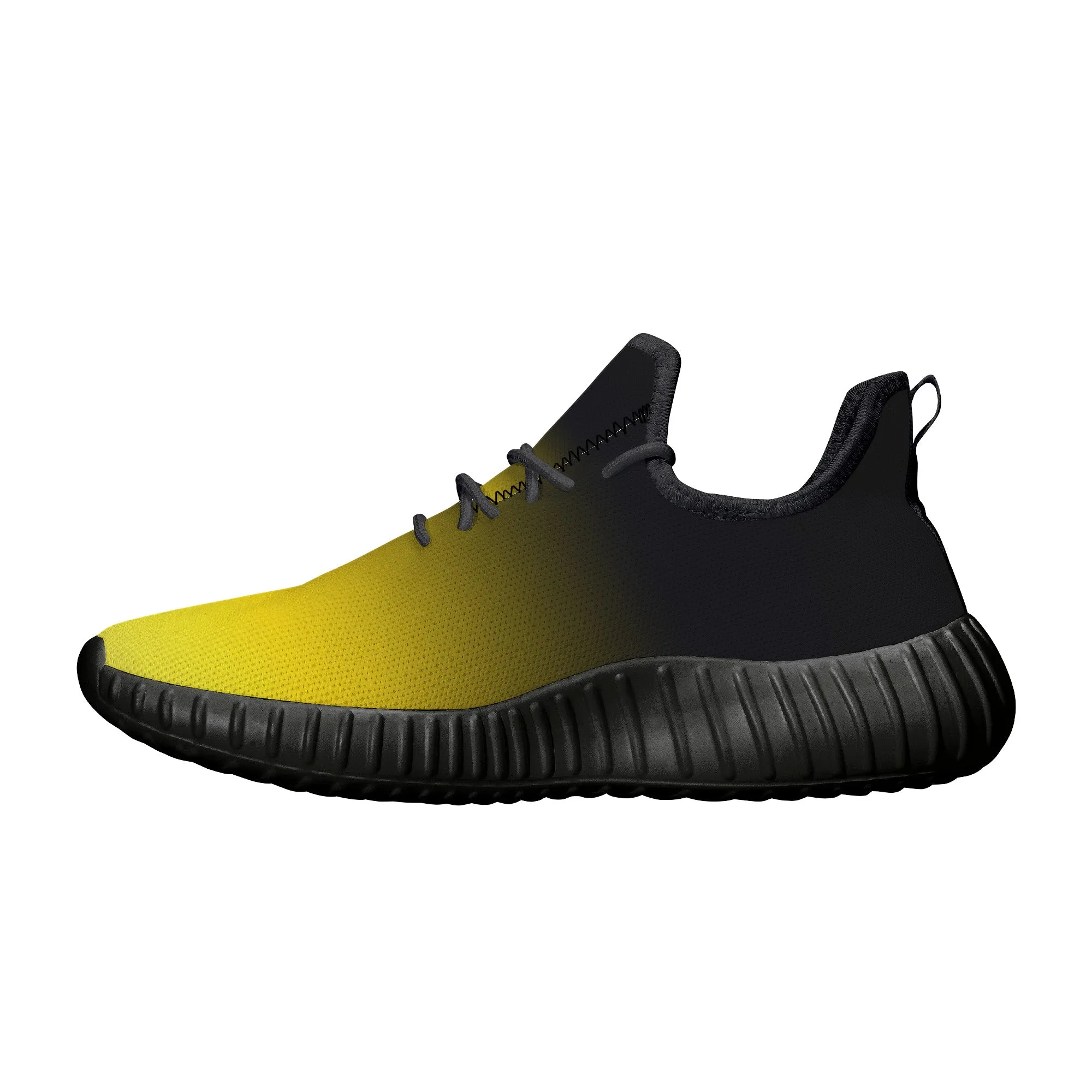 Black and Yellow Steelers Fan Sneakers