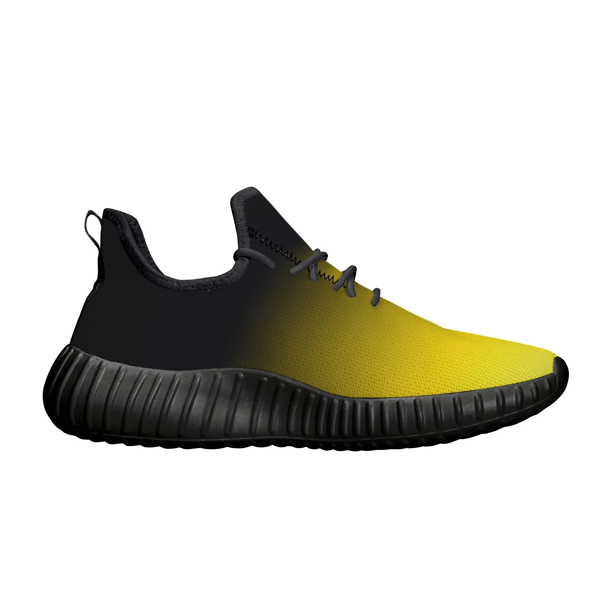 Black and Yellow Steelers Fan Sneakers