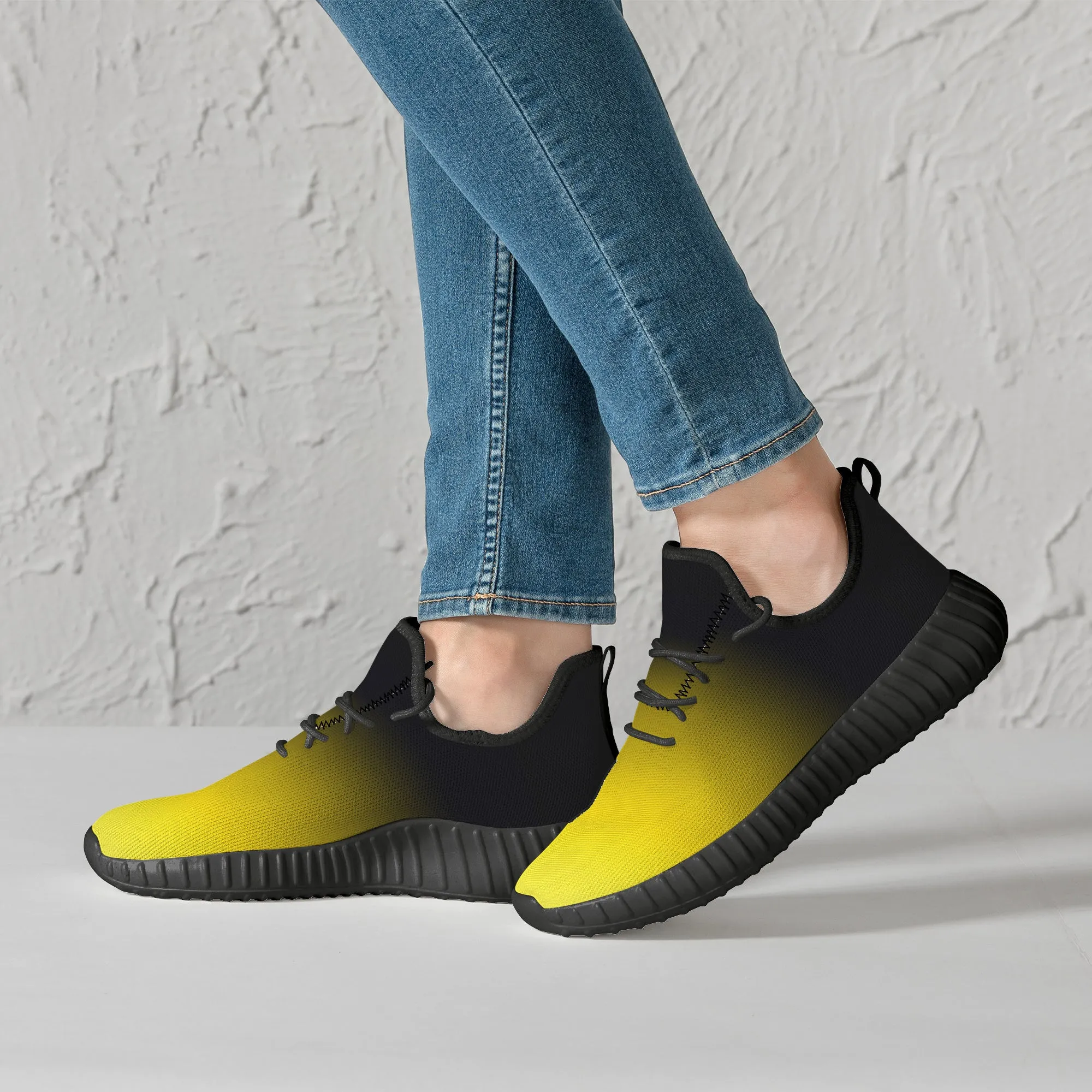 Black and Yellow Steelers Fan Sneakers