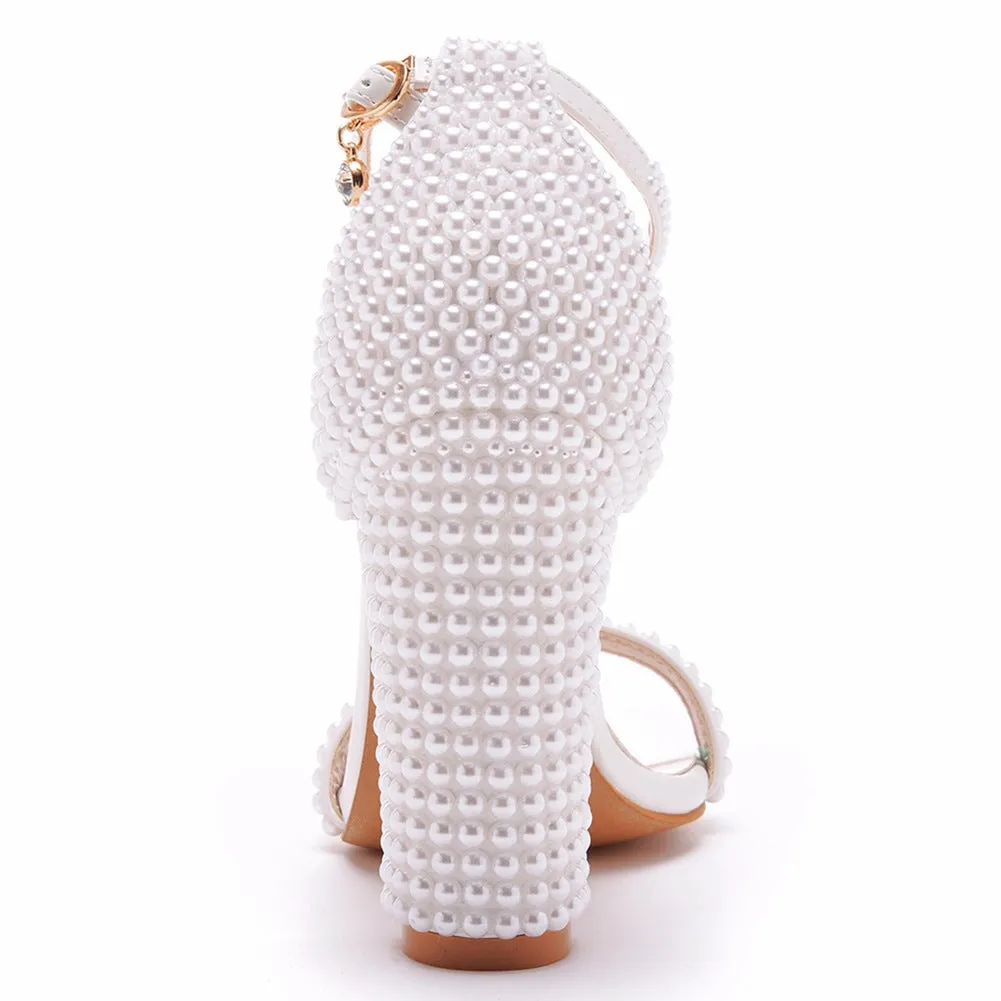 Chic Round-Toe Square Heel Sandals