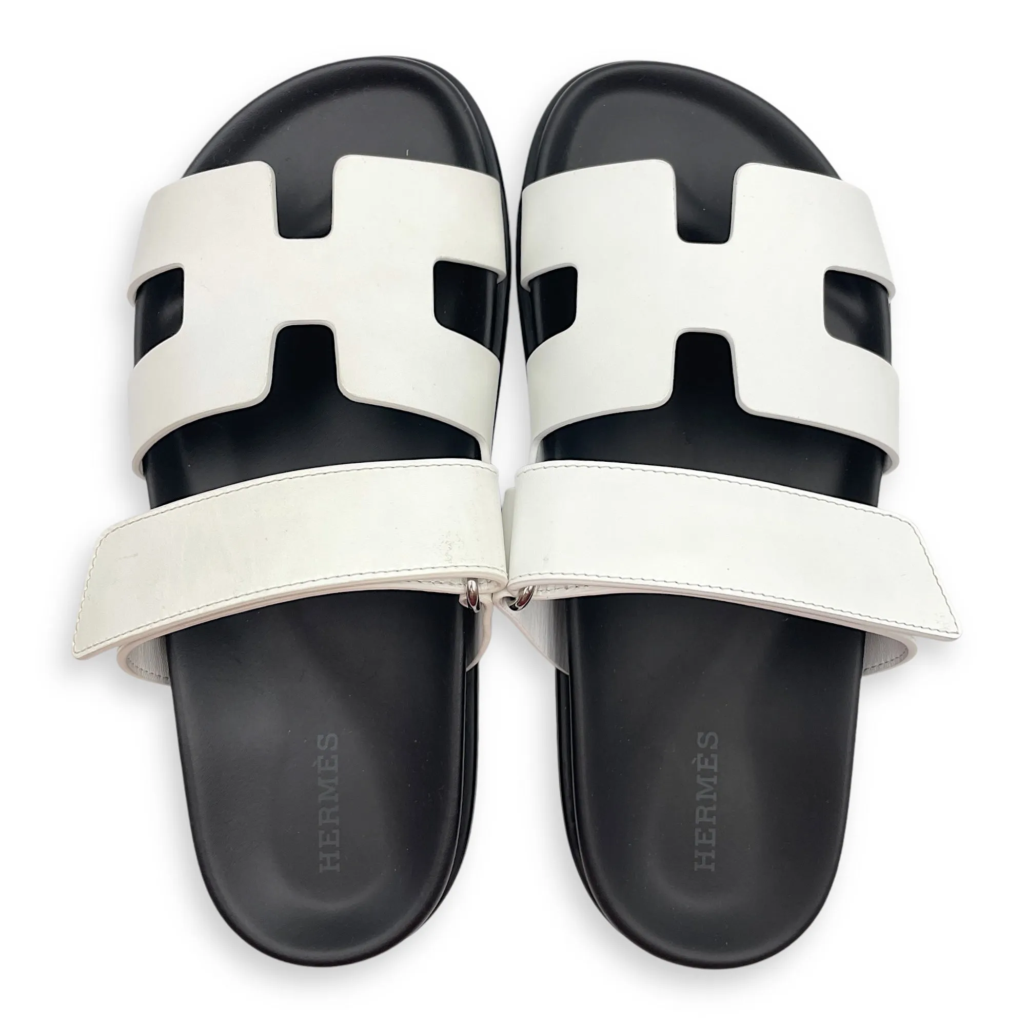 Chypre 36.5 Blanc Sandals in Calfskin
