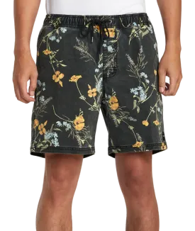 Escape Floral Walkshorts, Midnight