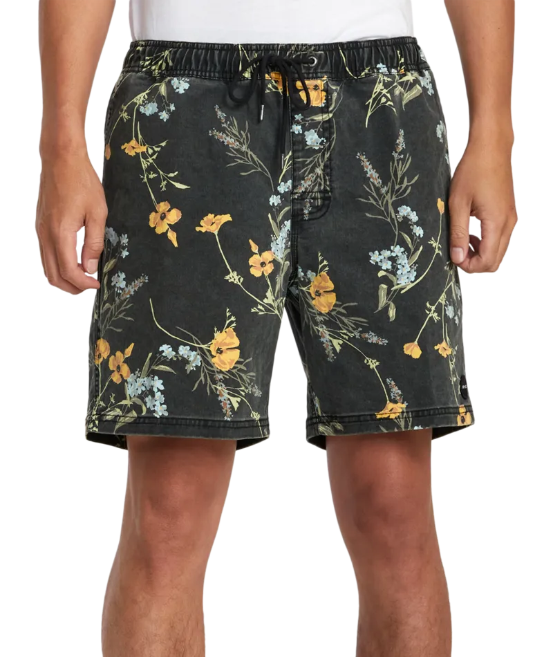 Escape Floral Walkshorts, Midnight