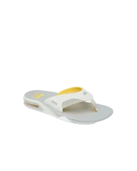 Fanning Flip Flops in Yellow, Grey & Grey