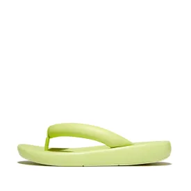 Fitflop IQushion D-Luxe x Roksanda Padded leather Flip Flops Lime