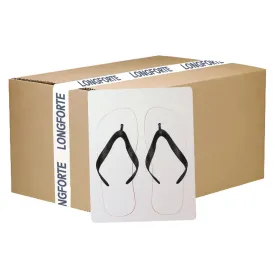 FULL CARTON - 20 x Flip Flops - Child Size - Black Straps - Large