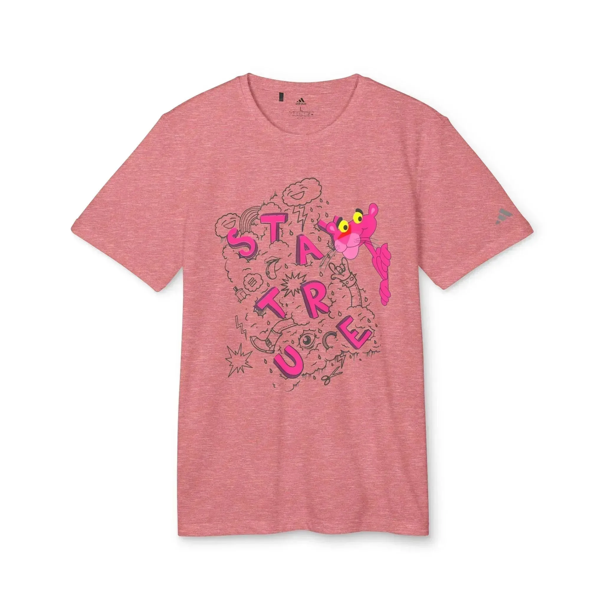 Funny Pink Panther Adidas® Unisex Sport T-shirt
