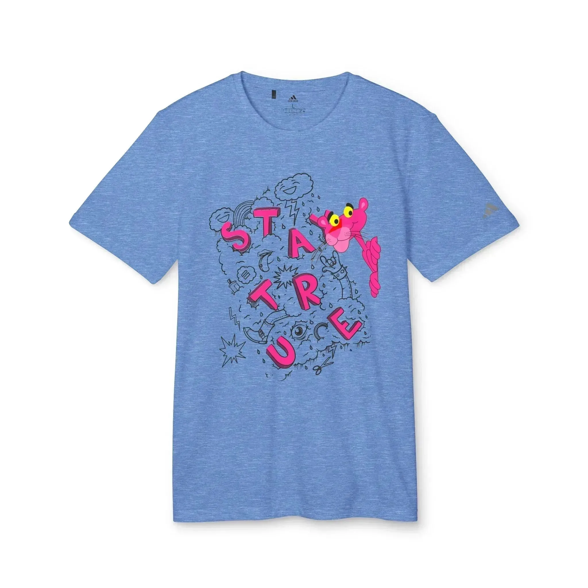 Funny Pink Panther Adidas® Unisex Sport T-shirt