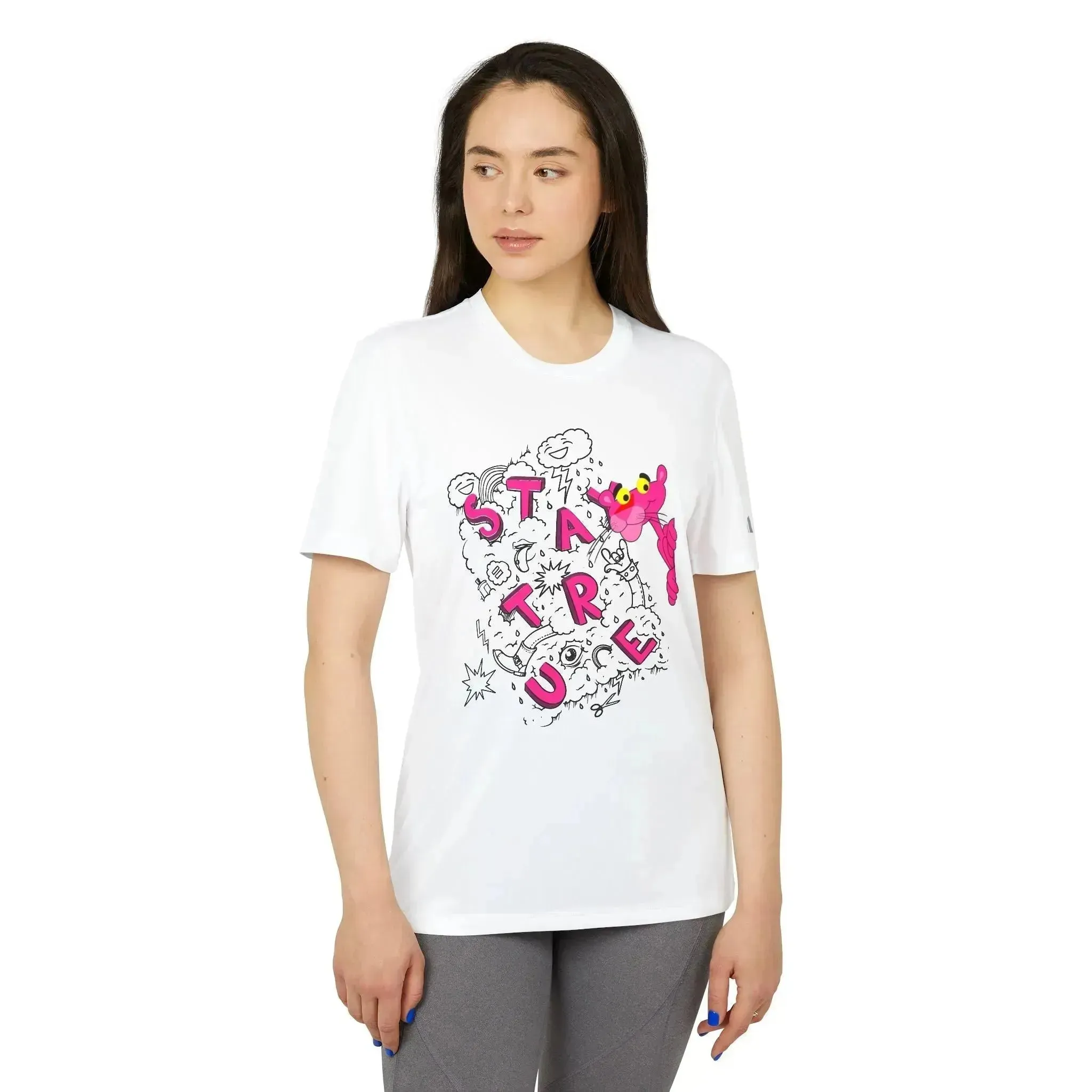 Funny Pink Panther Adidas® Unisex Sport T-shirt