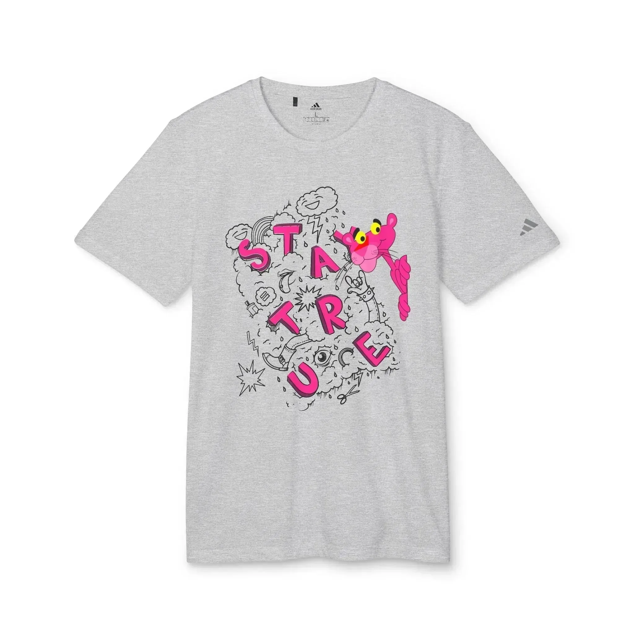 Funny Pink Panther Adidas® Unisex Sport T-shirt