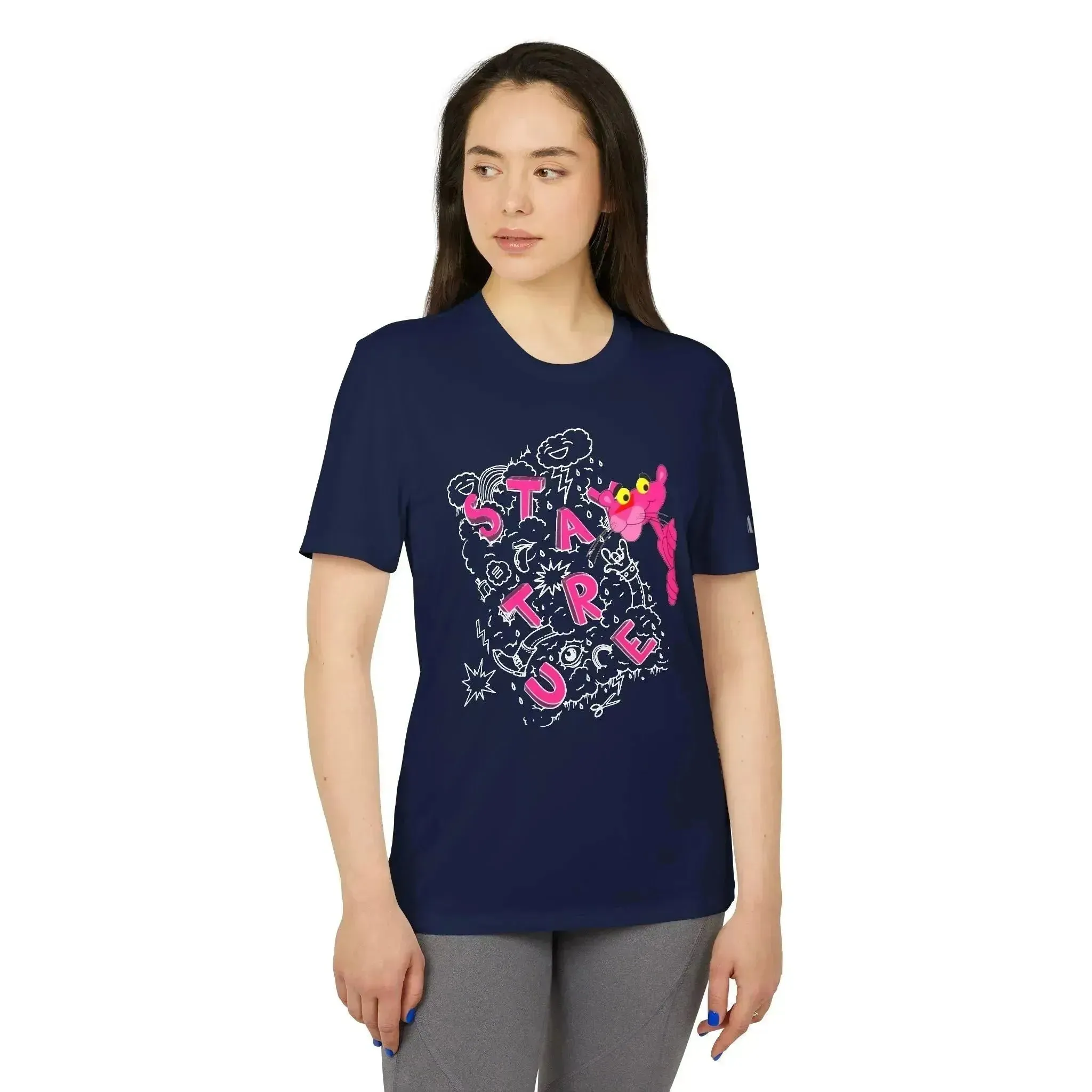 Funny Pink Panther Adidas® Unisex Sport T-shirt
