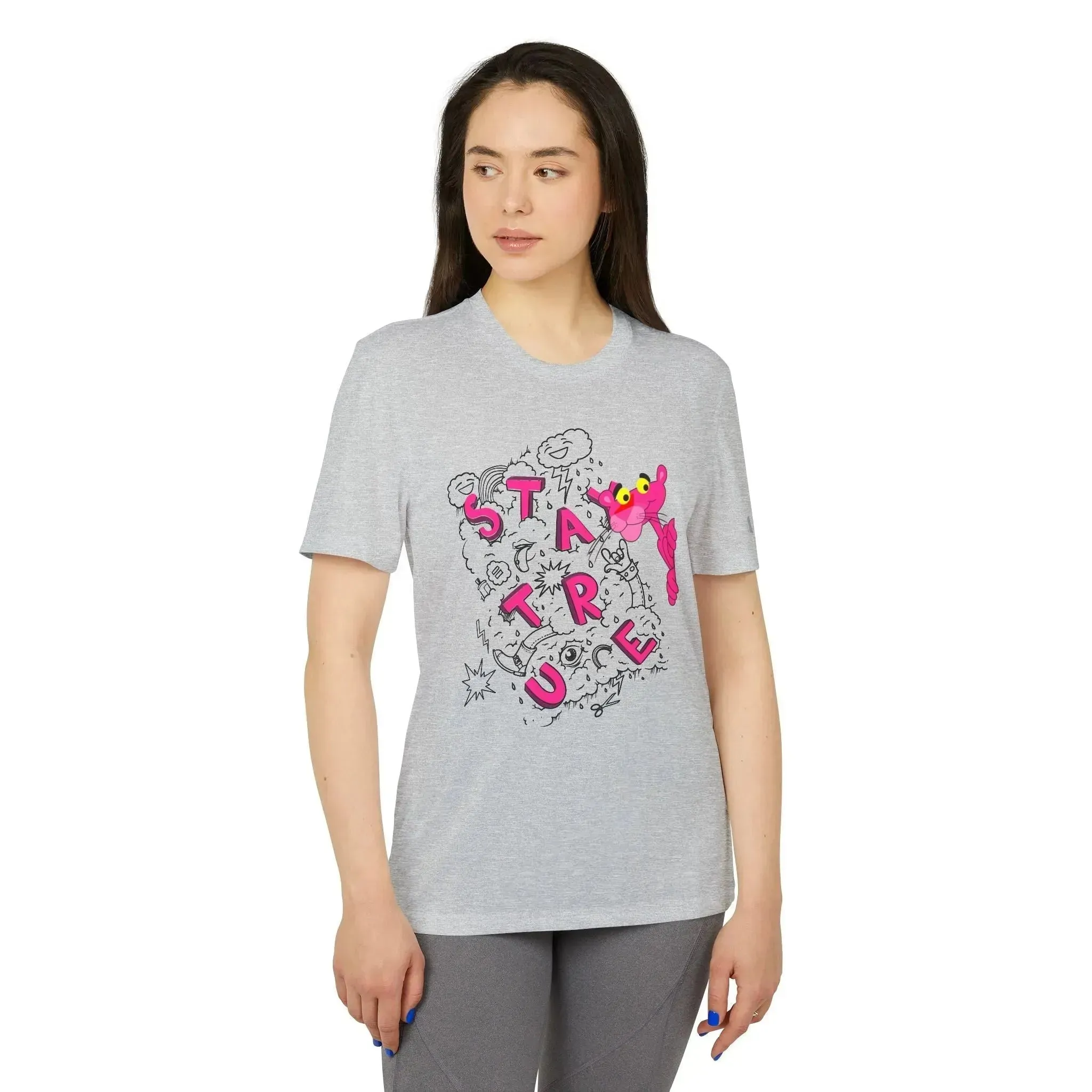 Funny Pink Panther Adidas® Unisex Sport T-shirt
