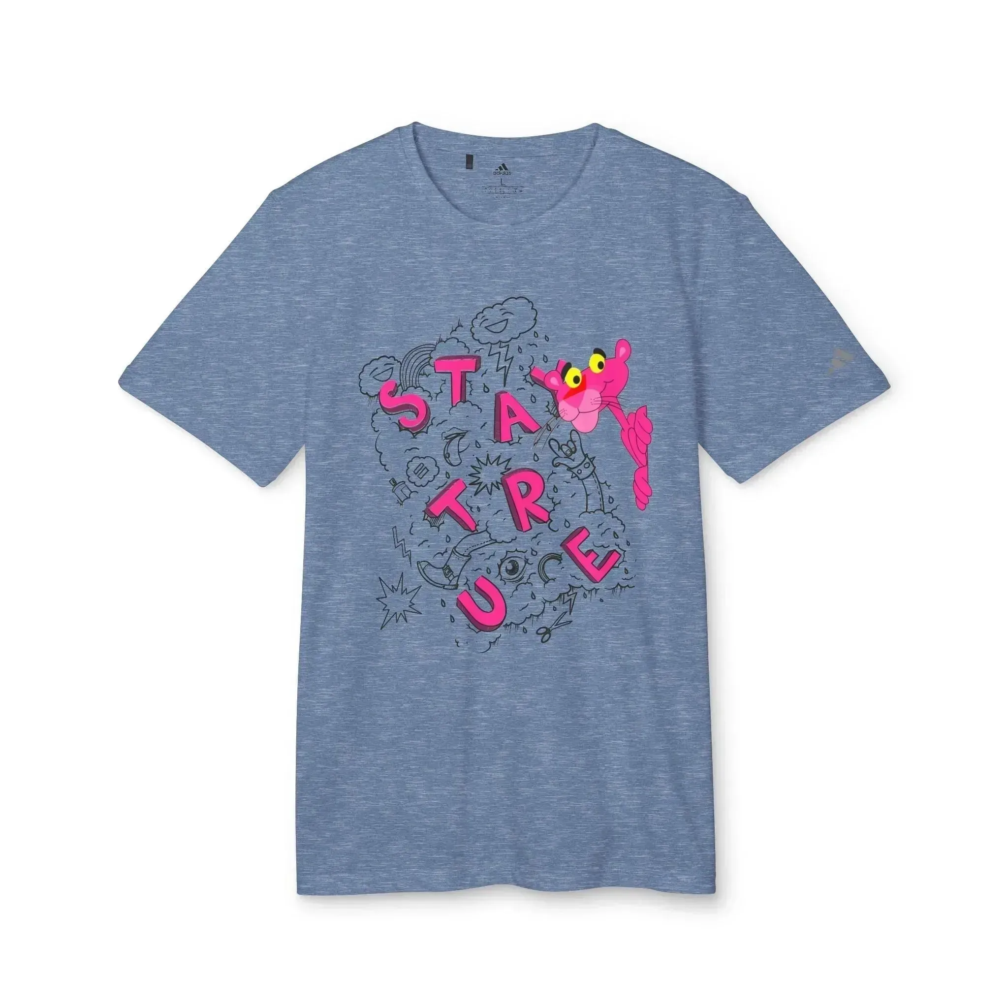 Funny Pink Panther Adidas® Unisex Sport T-shirt