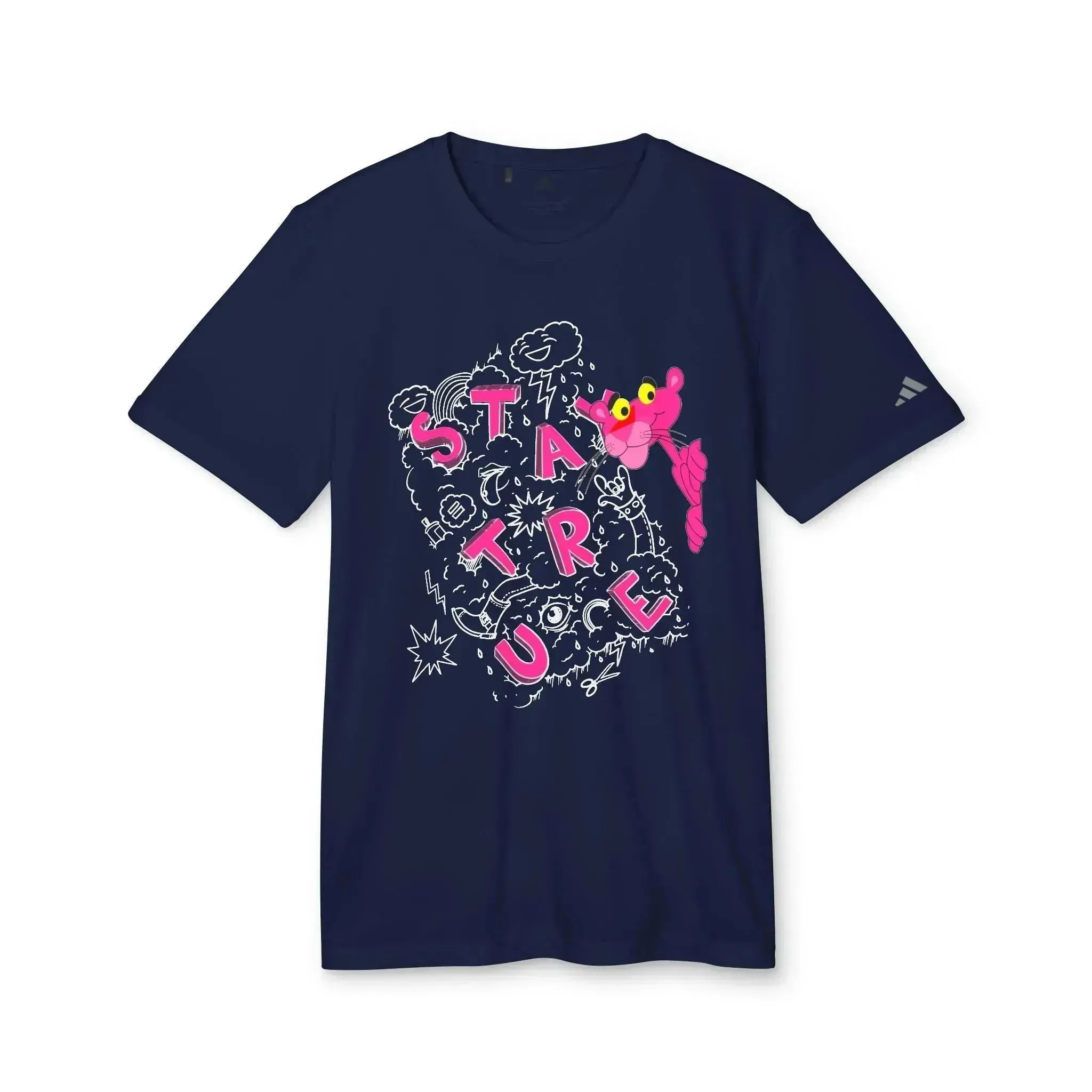 Funny Pink Panther Adidas® Unisex Sport T-shirt