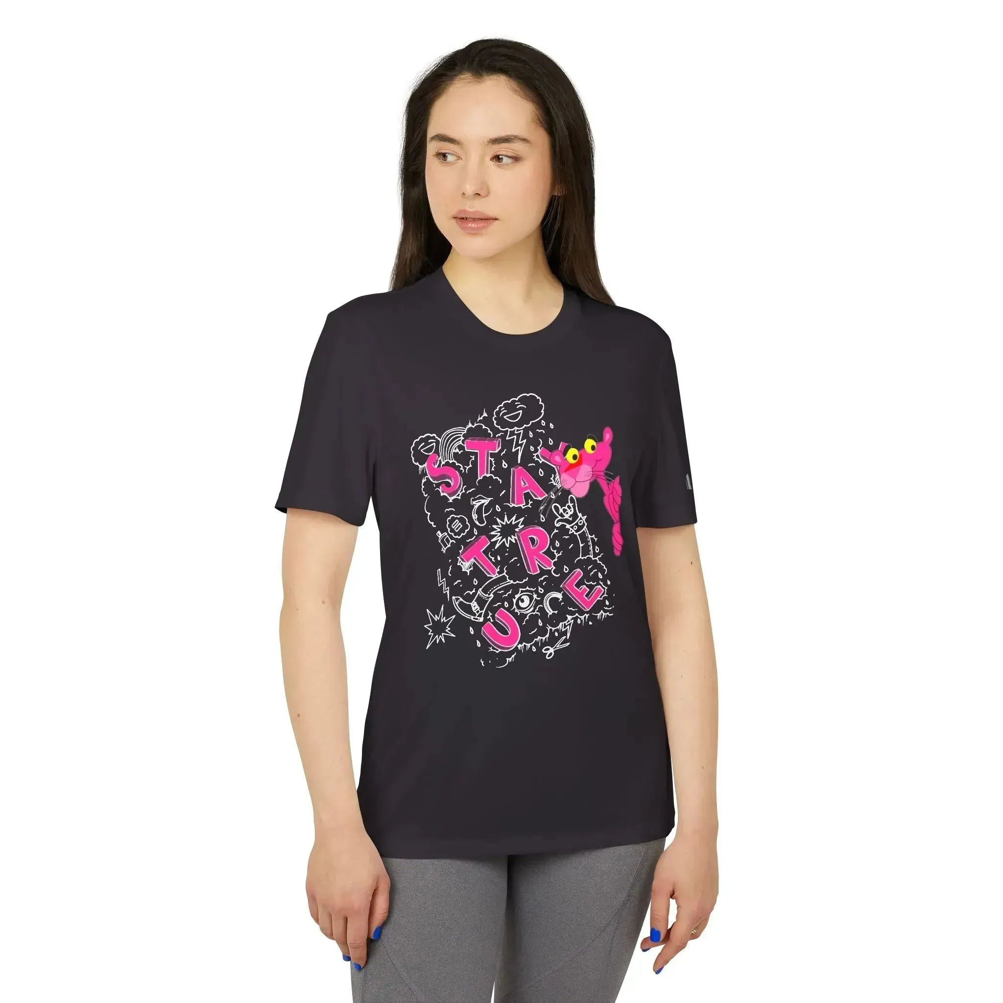 Funny Pink Panther Adidas® Unisex Sport T-shirt