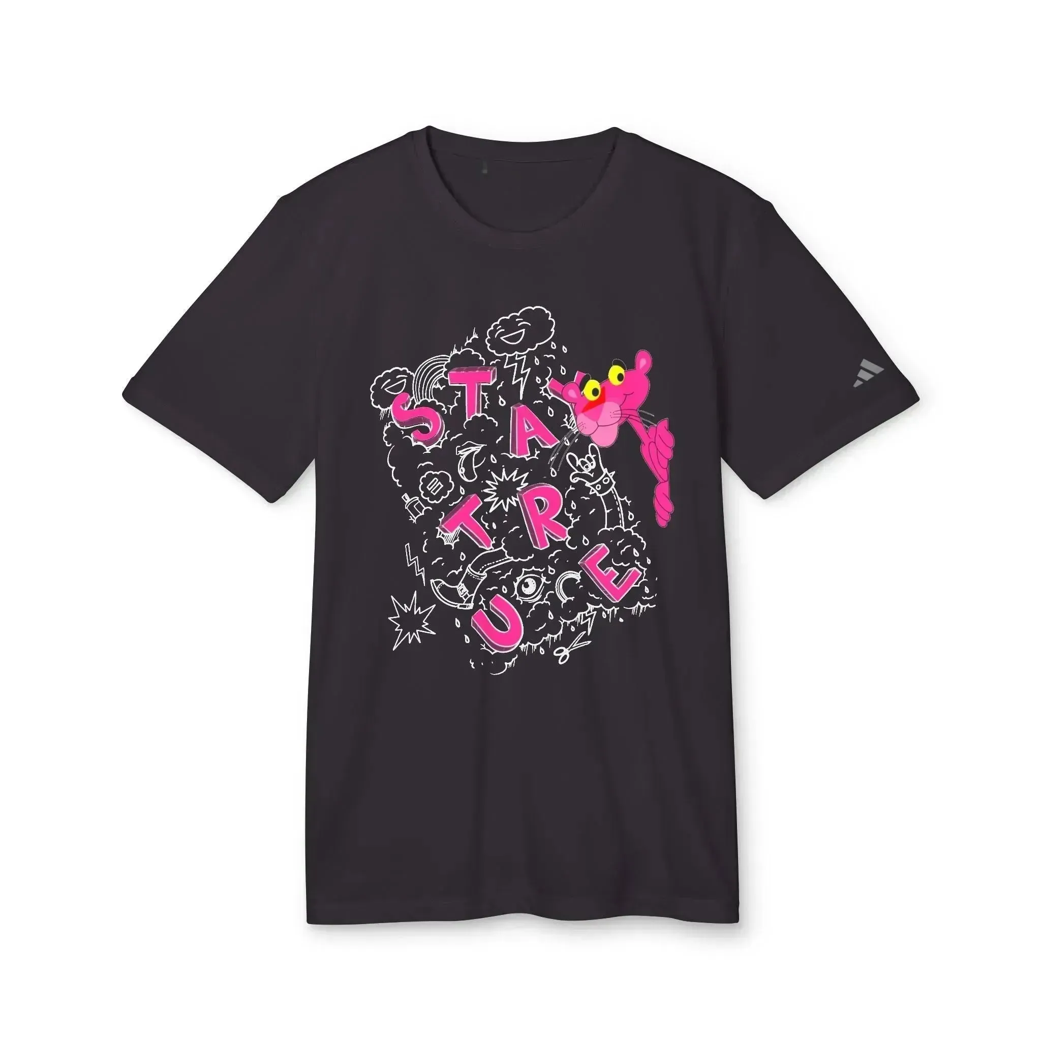 Funny Pink Panther Adidas® Unisex Sport T-shirt