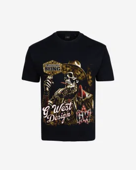 G West Being Enlightened Acid Wash Premium Oversized Tee