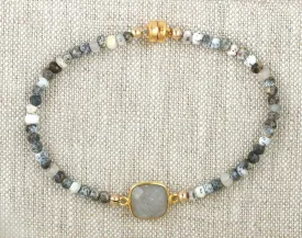 Gray Moonstone Bracelet