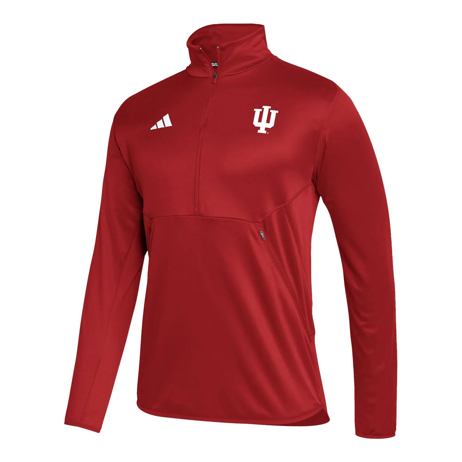 Indiana Hoosiers Adidas Sideline 1/4 Zip Crimson Jacket
