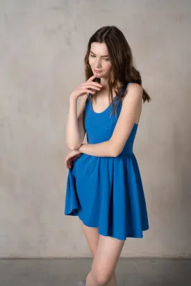 Jersey Corset Fit & Flare Dress