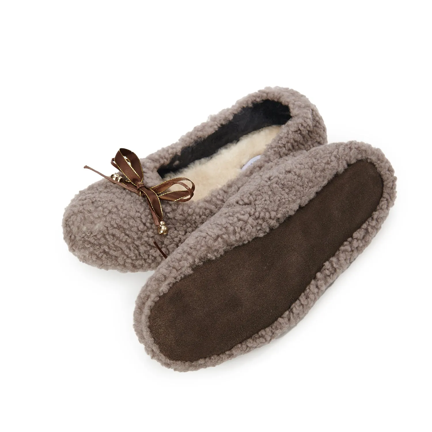 Ladies Sheepskin Ballet Slipper