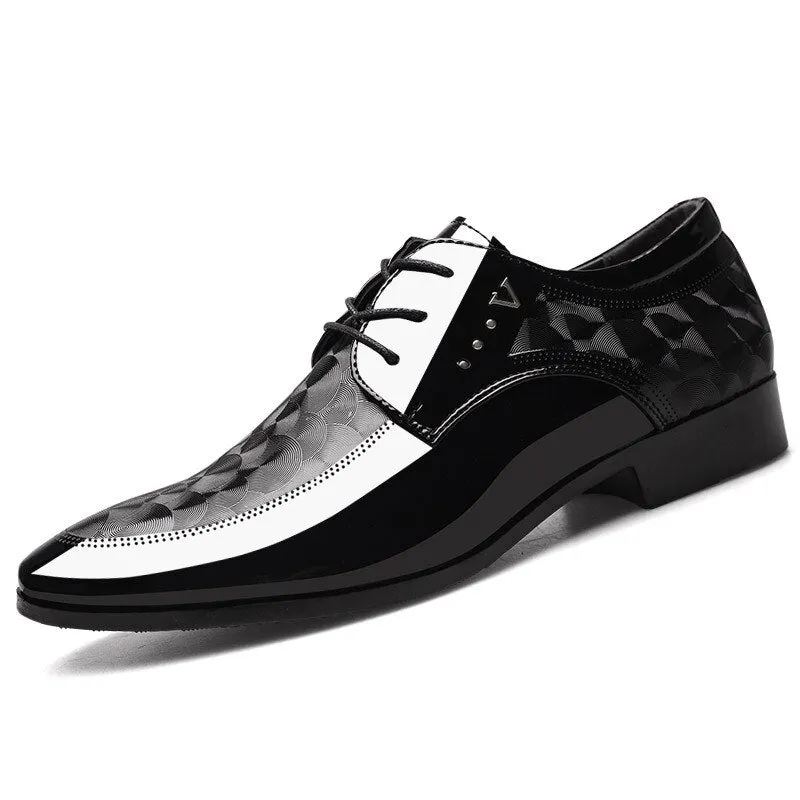 Large size all-match business luxury Oxford shoes men's breathable leather shoes dress shoes men's office party wedding shoes