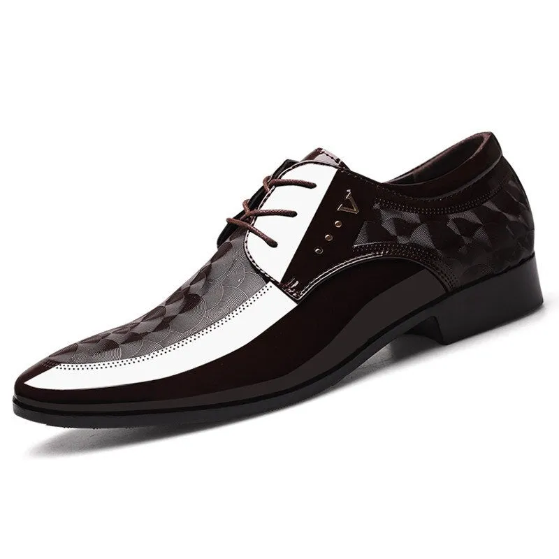 Large size all-match business luxury Oxford shoes men's breathable leather shoes dress shoes men's office party wedding shoes
