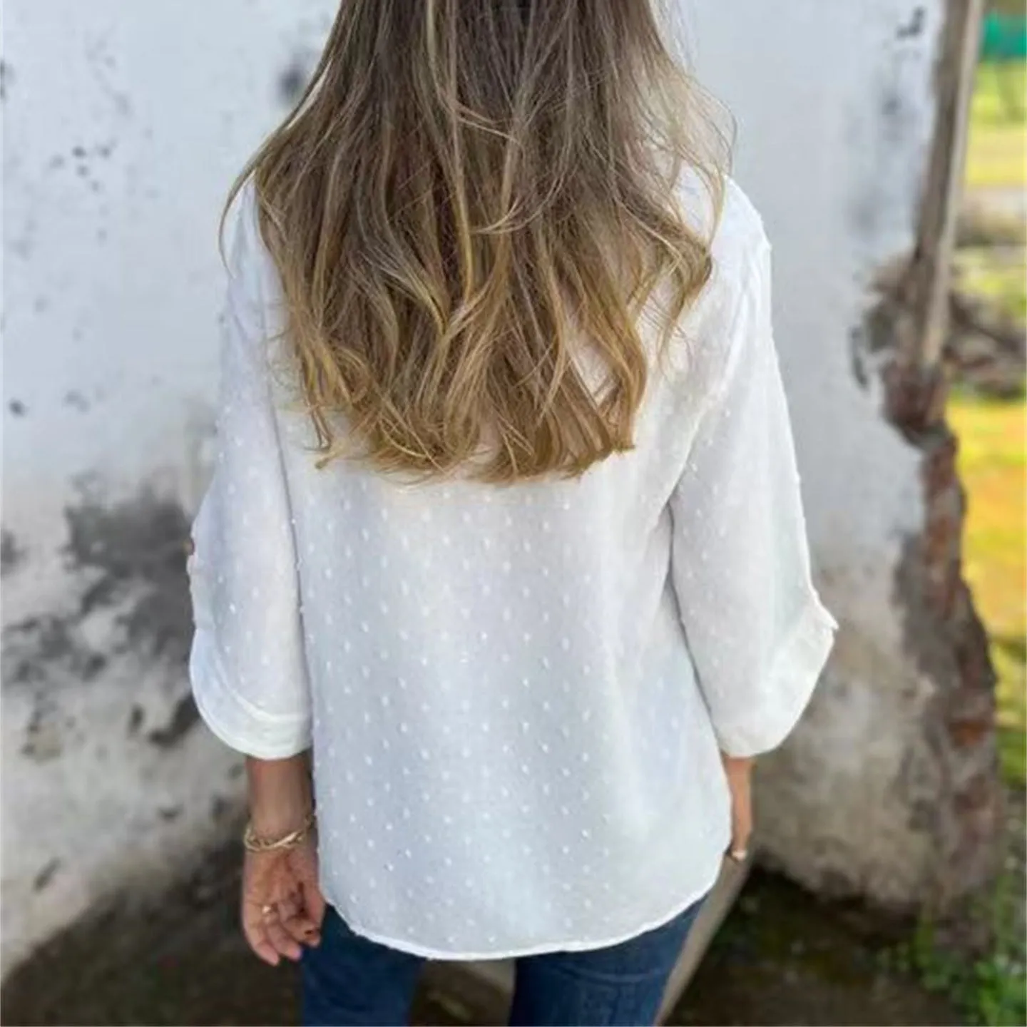 Limited Time 55% OFFWomen's Casual Round Neck Jacquard Top