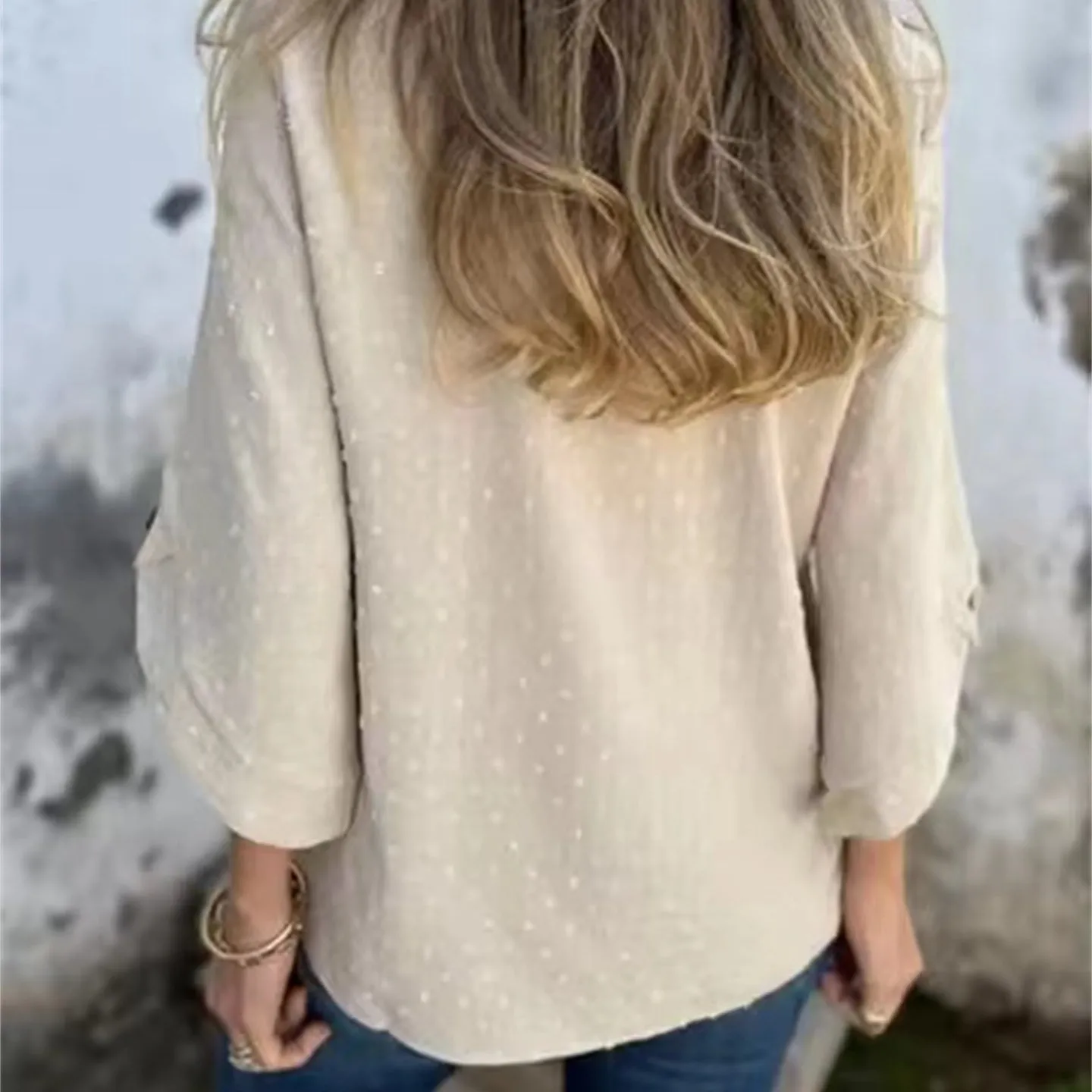 Limited Time 55% OFFWomen's Casual Round Neck Jacquard Top