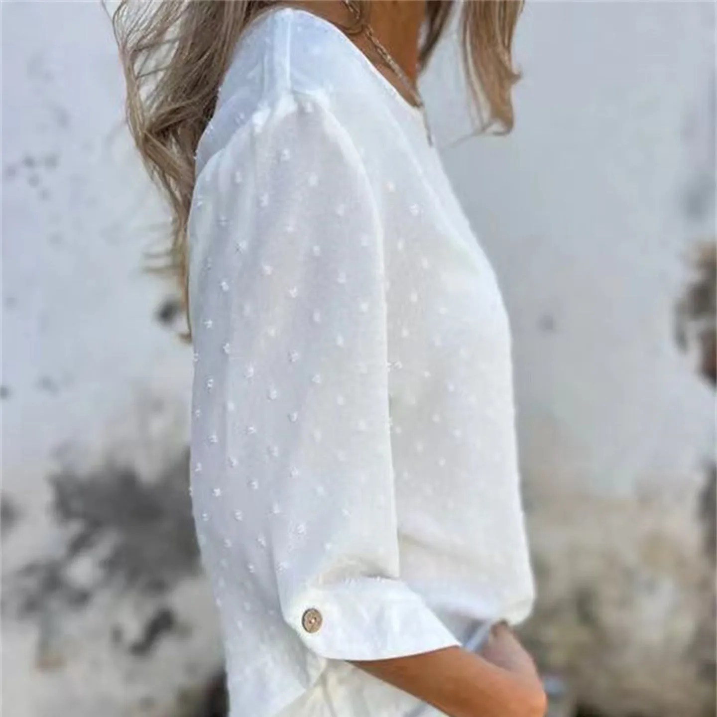 Limited Time 55% OFFWomen's Casual Round Neck Jacquard Top