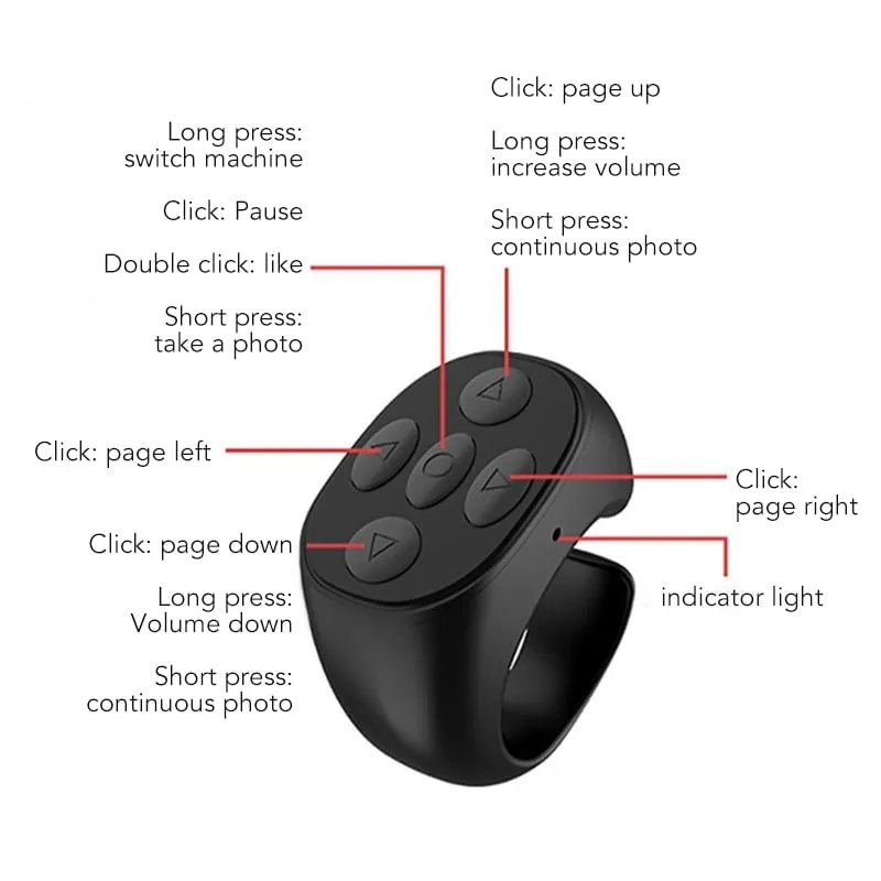 Limited Time Promotion 49% OFFFingertip Wireless Bluetooth Remote Control
