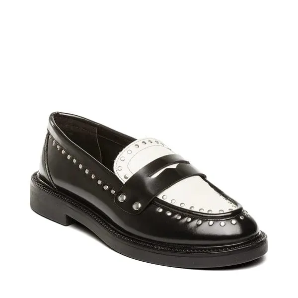 Loafers - Black/White - Harloe - Steve madden