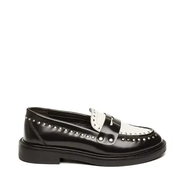 Loafers - Black/White - Harloe - Steve madden