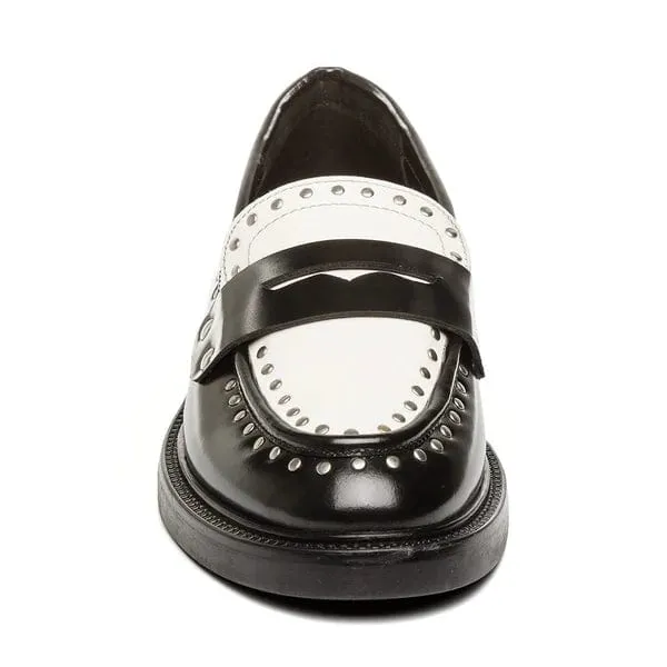 Loafers - Black/White - Harloe - Steve madden