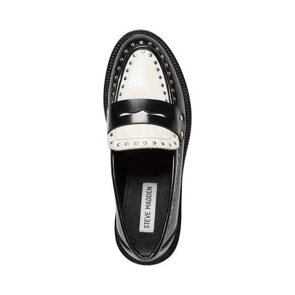 Loafers - Black/White - Harloe - Steve madden