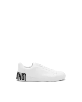 Logo Leather Low-Top Sneakers