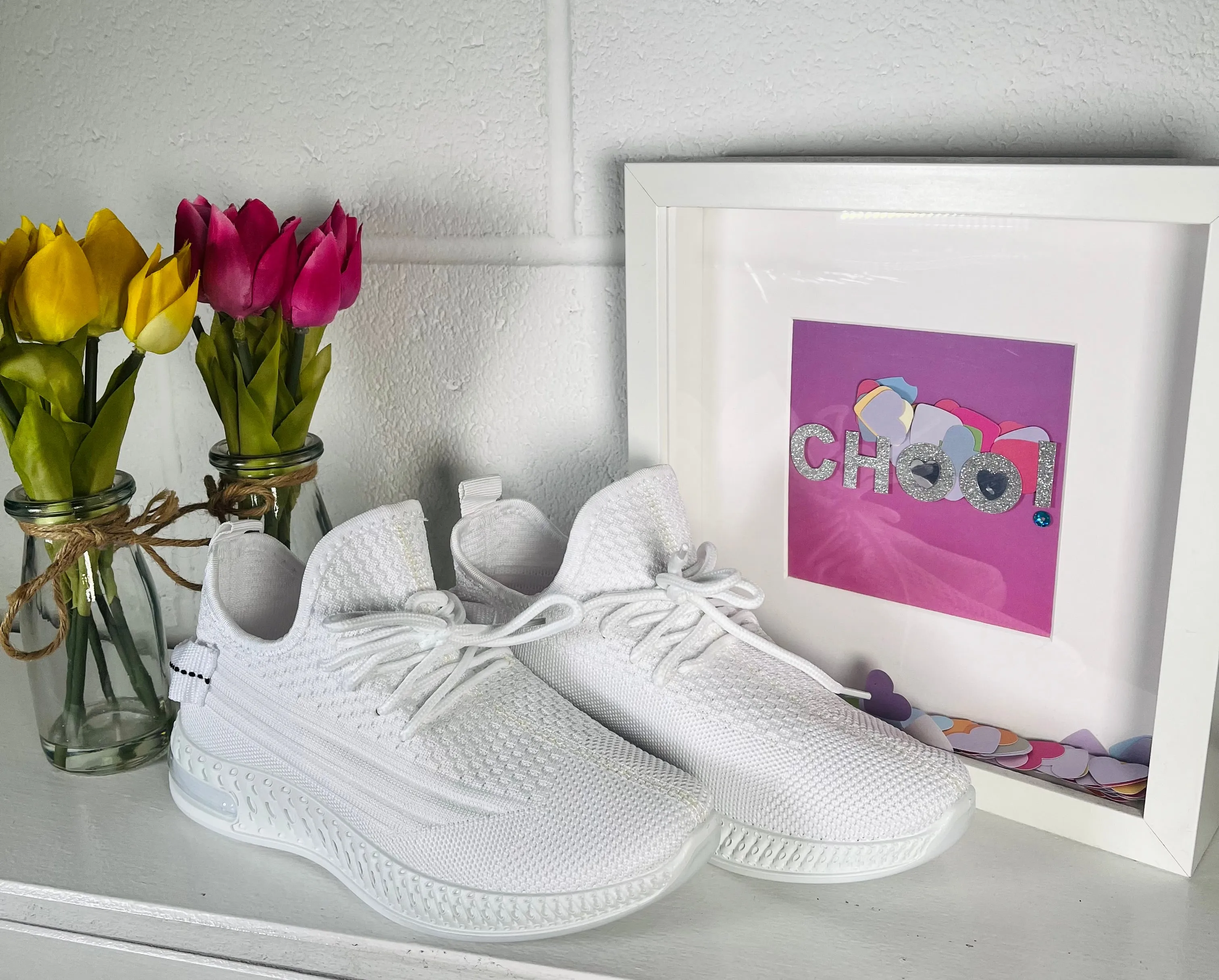 Nevada Sock Trainers - White
