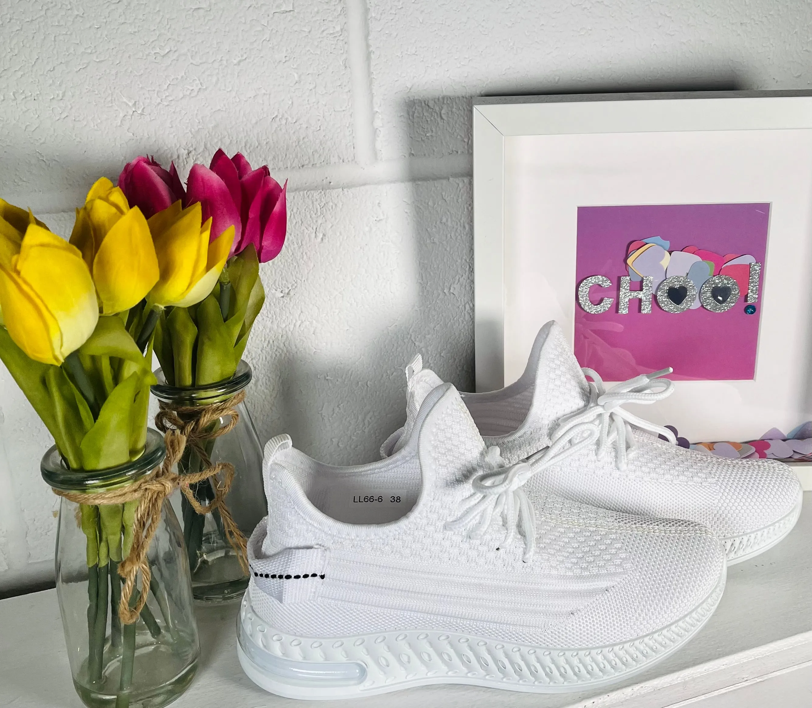 Nevada Sock Trainers - White