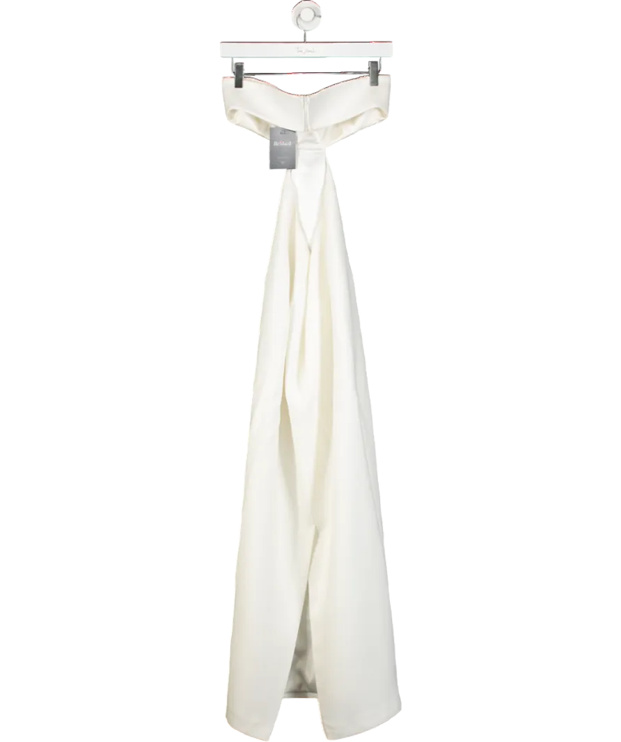 New Arrivals White Strapless Cutout Jumpsuit UK 8