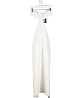 New Arrivals White Strapless Cutout Jumpsuit UK 8